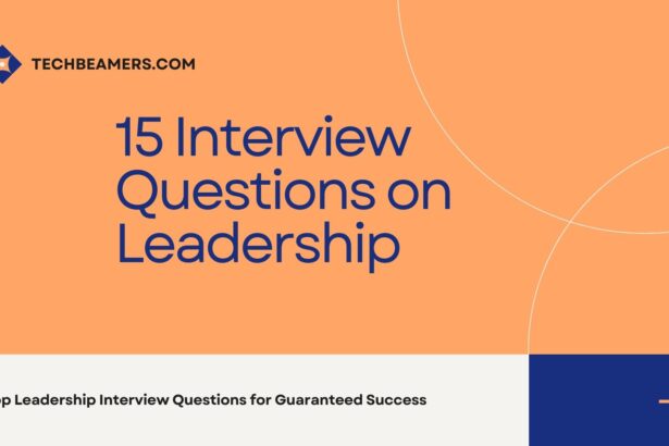 15 Interview Questions on Leadership with Answers