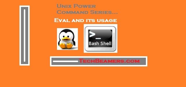 How to use eval command in Unix