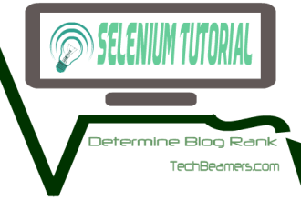 Selenium Tutorial - Blog Rank Finder App.