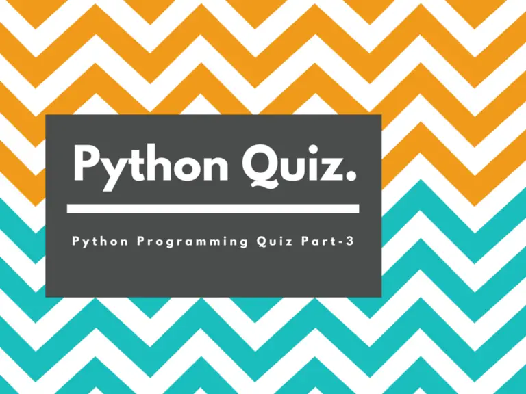 Python Quiz For Beginners With 20 Questions Part-2