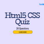 Html CSS quiz with 20 questions