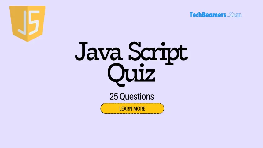 JavaScript quiz with 25 questions