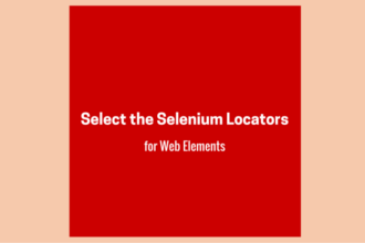 Select the Selenium locators for Web Elements