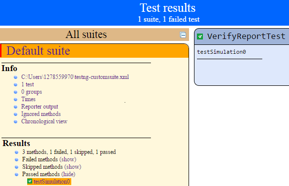 TestNG framework in Java