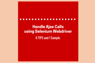 Handle Ajax Calls using Selenium Webdriver