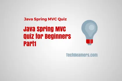 Java Spring MVC Quiz for Beginners-Part1