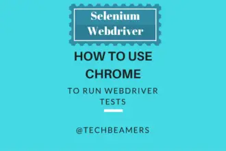How to Use Chrome for Running Webdriver Test Cases