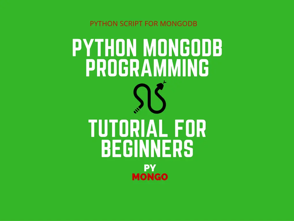 Python MongoDB Programming Tutorial for Beginners