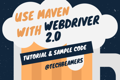 running webdriver tests using maven