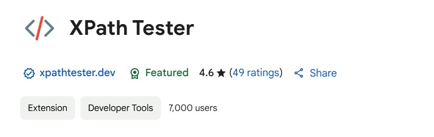 XPath tester for selenium