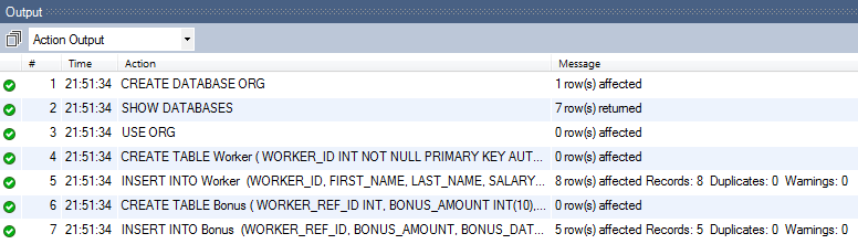 SQL Query Questions - Creating Sample Data