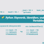 List of Python Keywords, Identifiers, and Variables for Beginners