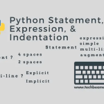 Python Statement, Multi-line Statement, Expression And Indentation