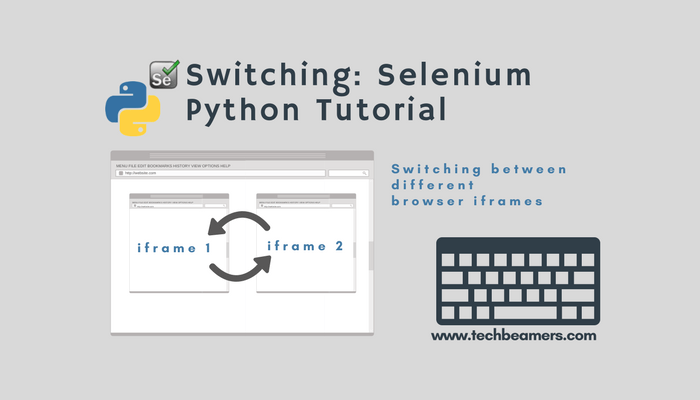 Switch Between IFrames Selenium Python