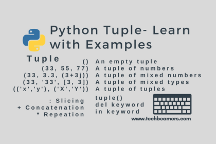 Python Tuple - Learn with Examples