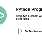 Python program to swap two numbers