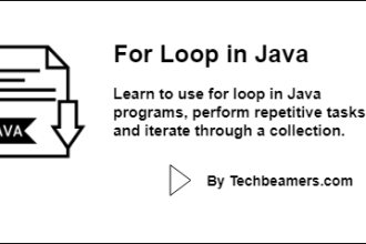 How use for loop in Java programs.