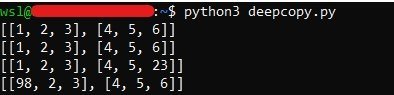 Python Deep Copy