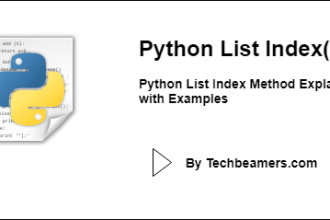 Python List Index Method Explained with Examples