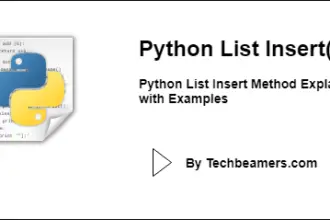 Python List Insert Method Explained with Examples