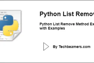 Python List Remove Method Explained with Examples
