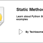 Python Static method with examples
