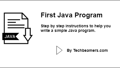 Write Your First Java Program