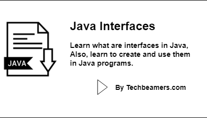 Java interfaces with examples