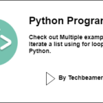 Various Python for loop example