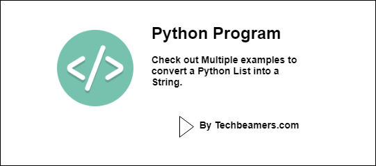 python convert list to string