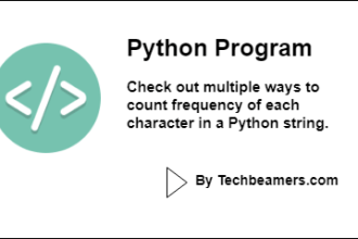 Python character frequency in string