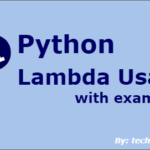 Python lambda usage with examples