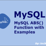 MySQL ABS Function with Simple Examples