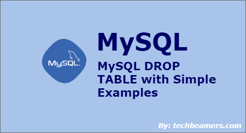 mysql drop