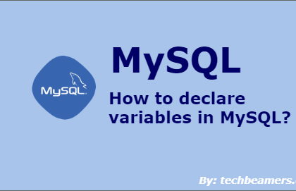 MySQL Declare Variable local, user-defined, system
