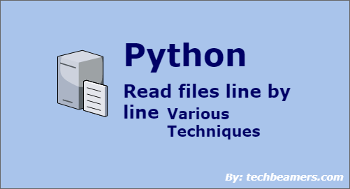 python read file line by line techniques