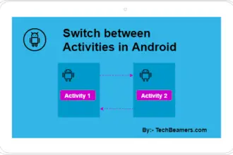 Switch between activities in Android
