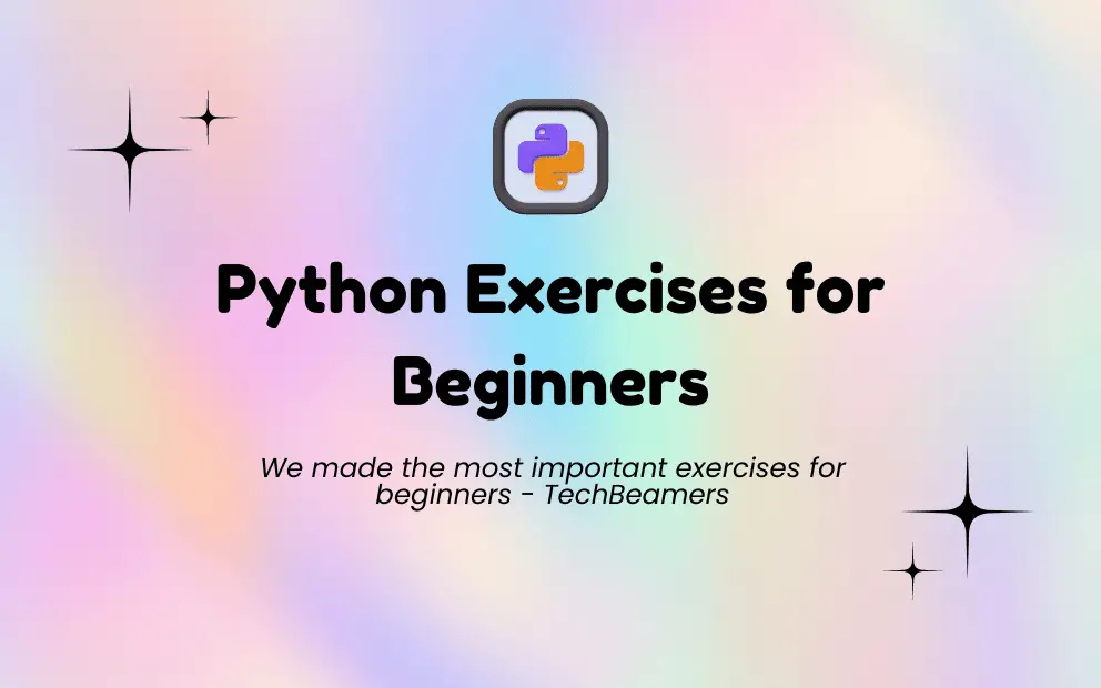 Programming exercises for beginners in python