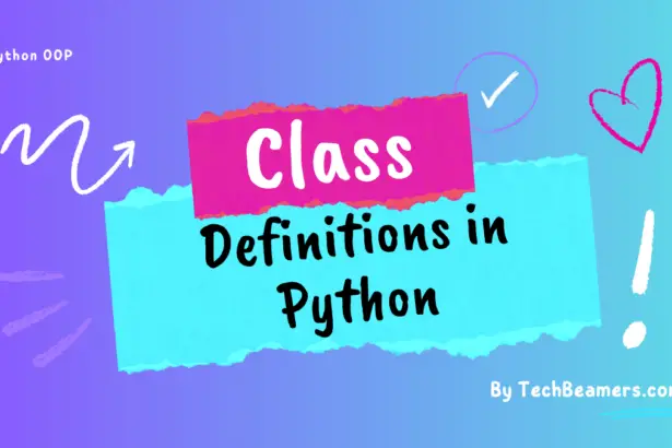 Class Definitions in Python