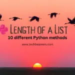 Find Length of Python List