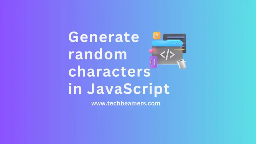 Generate random characters in JavaScript