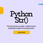 how to use str function in python