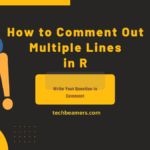 Different Ways to Comment Out Multiple Lines in R