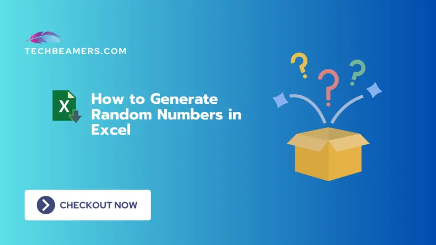 Generate Random Numbers in Excel Using Multiple Ways
