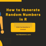 How to Generate Random Numbers in R