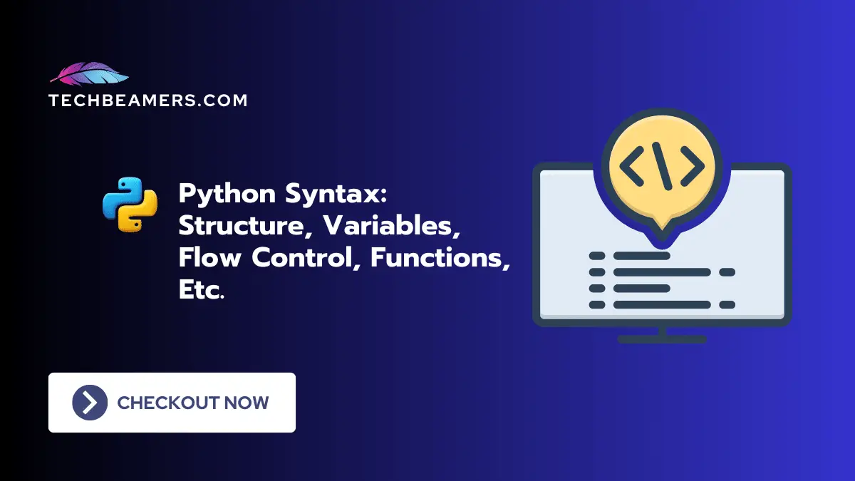 Python Syntax - Quick Start Guide