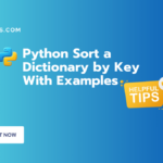 Python Sort a Dictionary by Key With Examples