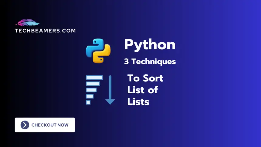 Sort List of Lists in Python Explained With Examples