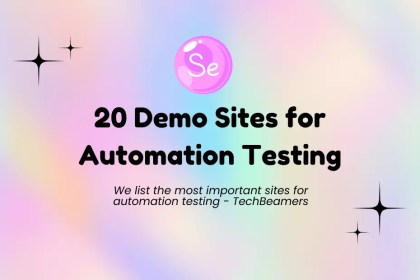 Demo sites for automation testing practice