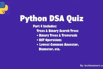 Python DSA Quiz – Part 4 | Trees & Binary Search Tree (BST) MCQ